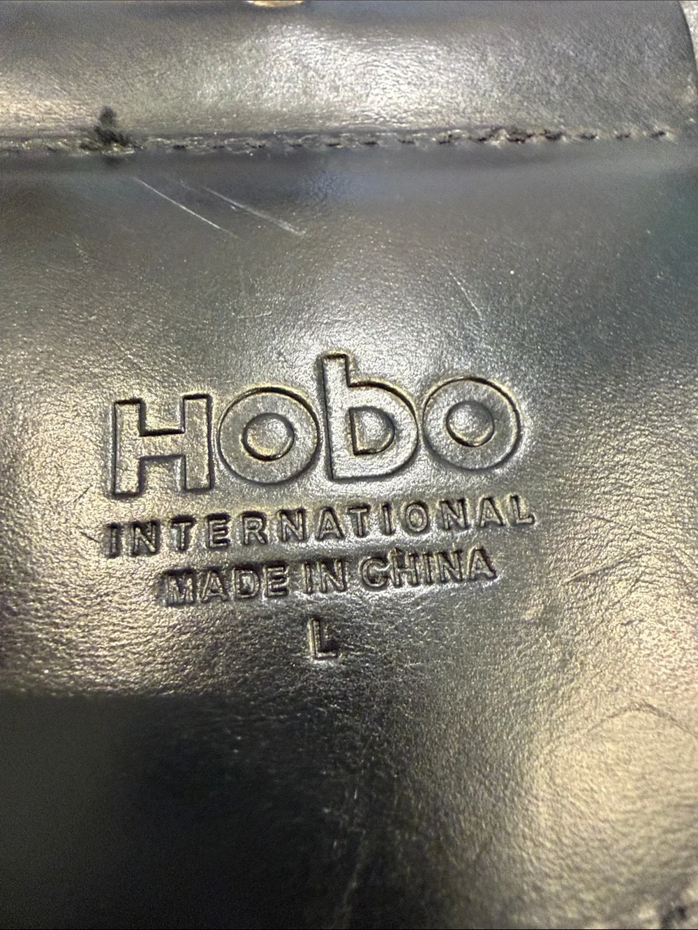 Hobo wide woven leather belt size large